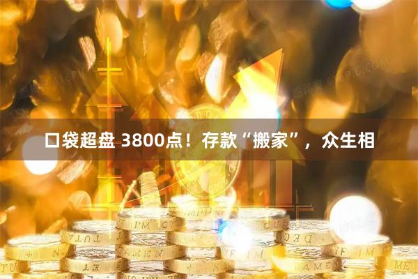 口袋超盘 3800点！存款“搬家”，众生相