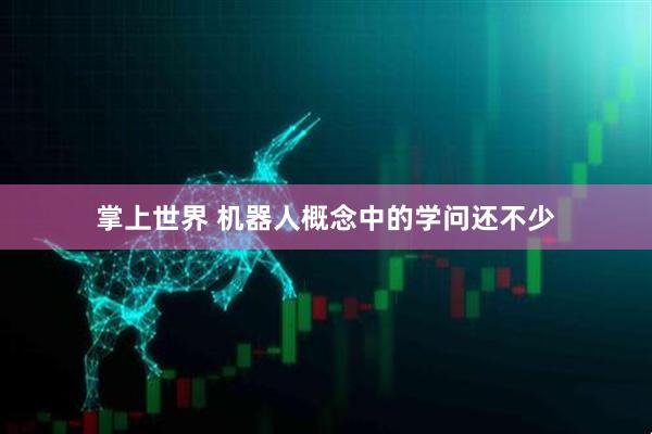 掌上世界 机器人概念中的学问还不少